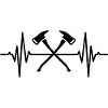 Firefighter Axe Heartbeat