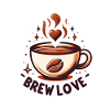 Brew Love - Coffee Cup Illustration