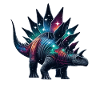 Galactic Stegosaurus: Dinosaur Stars Constellation
