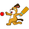Dog Cricket Cricket Bat