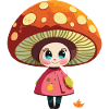 mushroom girl