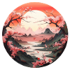 Paysage floral