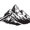 Mountains Symbol Silhouette