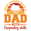 Husband Dad Hero Retro Carpenter