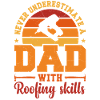 Husband Dad Hero Retro Roofer