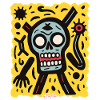 Cartoon Pop Skull: It's Awesome