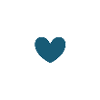 Cœur bleu avec flèche cadeau de la Saint-Valentin