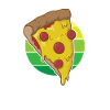 Salami pizza Italian and cheese