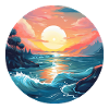 Sea sunset