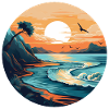 Sunset ocean