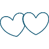 Coeur bleu Saint-Valentin