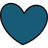 blue heart gift