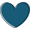 blue heart gift