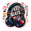 Feel the Beats - Headphones Illustration