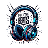 Feel the Beats - Headphones Illustration
