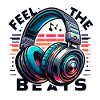 Feel the Beats - Headphones Illustration