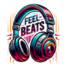 Feel the Beats - Headphones Illustration