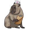 Capybara Nurse Notepad