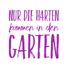 ich möchte in den Garten
