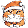 Christmas Orange Cat