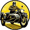 Gespannfahrer in der Sonne