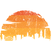 Sunset Skyline Silhouette