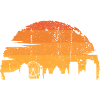 Sunset Skyline Silhouette