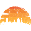 Sunset City Silhouette