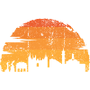 Sunset Skyline Silhouette
