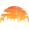 Golden Skyline Sunset