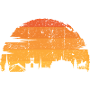 Sunset Skyline Silhouette