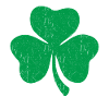 Green three-leaf clover