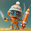 Roboter startet Silvesterraketen
