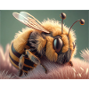 Cute animals doing hibernation – bee
