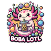 Kawaii Axolotl Bubble Tea Boba Axolotl