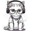 Cat with Glasses