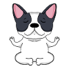 Yoga - French Bulldog Dog Motif