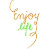 enjoy life,Typography