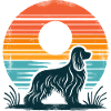 Cocker Spaniel Vintage Sunset