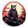 Cat samurai