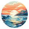 Sea waves