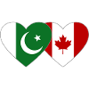 Pakistan Canada flag heart