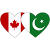 Canada Pakistan flag heart