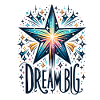 Dream Big - Shooting Star Illustration
