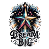 Dream Big - Shooting Star Illustration
