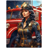 Femme pompier steampunk 1.5