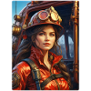 Steampunk Firefighter Woman 1.1