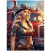 Steampunk Firefighter Woman 1.2