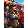 Steampunk Firefighter Woman 1.4