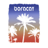 Boracay Filippinerna Solnedgång Semester Souvenir Palm